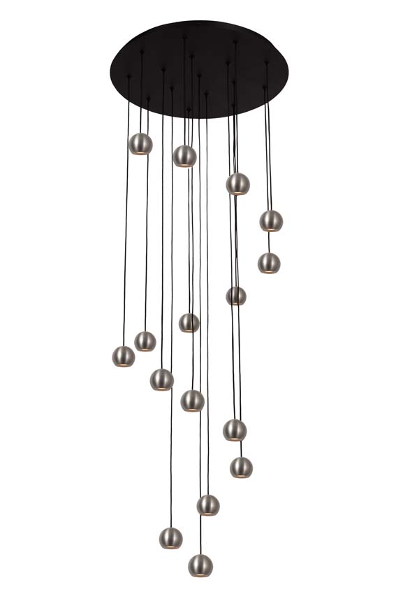 Lucide Premium Montana - Suspension - LED dimmable - CCT - 16x5,7W 2700K/4000K - Café