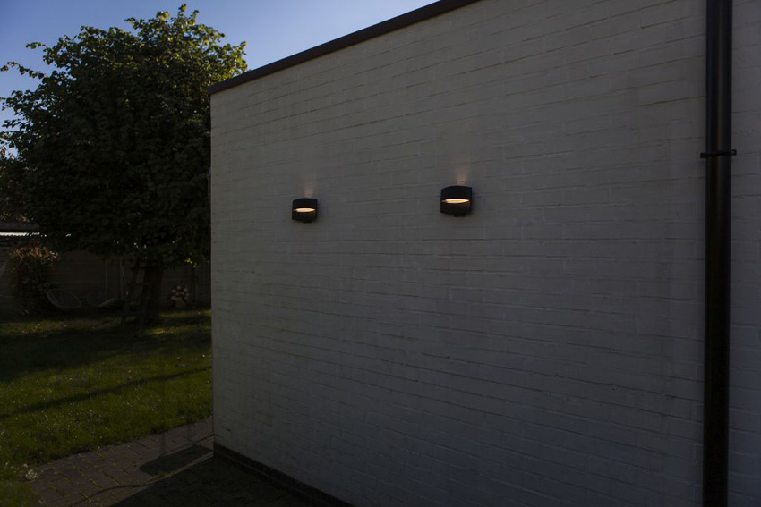 Applique murale extérieur - noir - H14cm - LED - 1x8,5W - 3000K - IP54