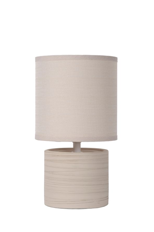 Lampe de table - beige - Ø14cm - E14 - 40W
