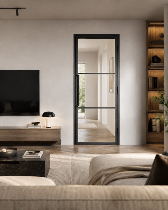 Porte intérieure Fer forgé 3W Tara 980 x 2349 mm Gauche