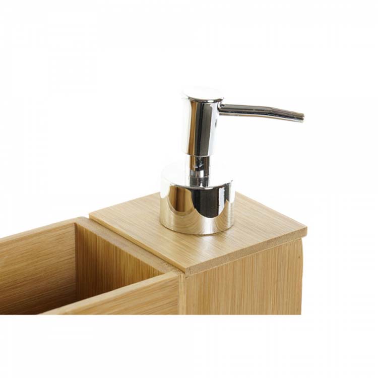 Ensemble de bain bambou 3 pc 11,5 x 7,5 x 11,5 cm