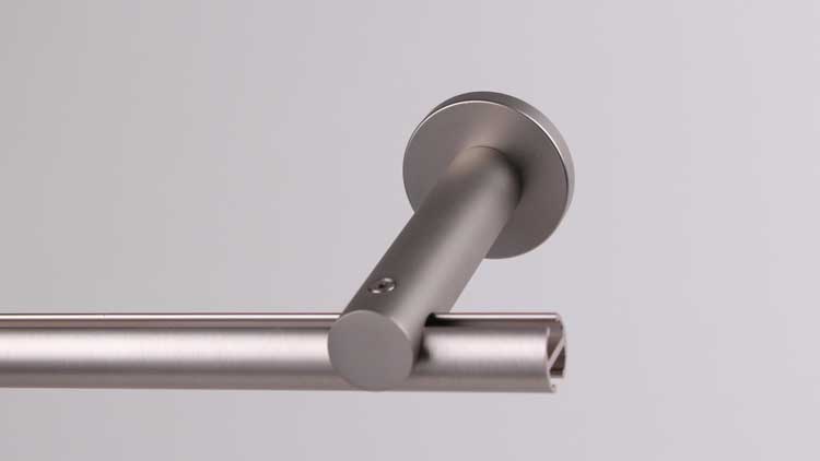 Support mural réglable 100-150mm chrome mat jo20