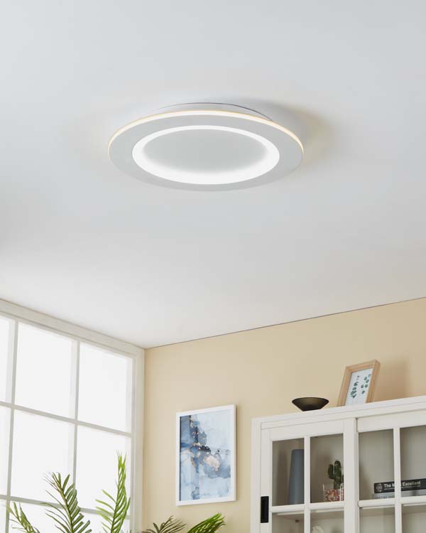 Plafonnier - blanc - Ø45cm - dimmable - LED - 1x26,5W - 2700-6500K + RGB