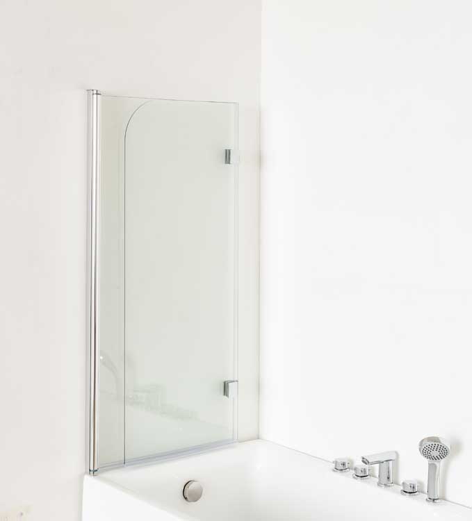 Paroi de baignoire Asher chrome gauche/droite 120x130cm