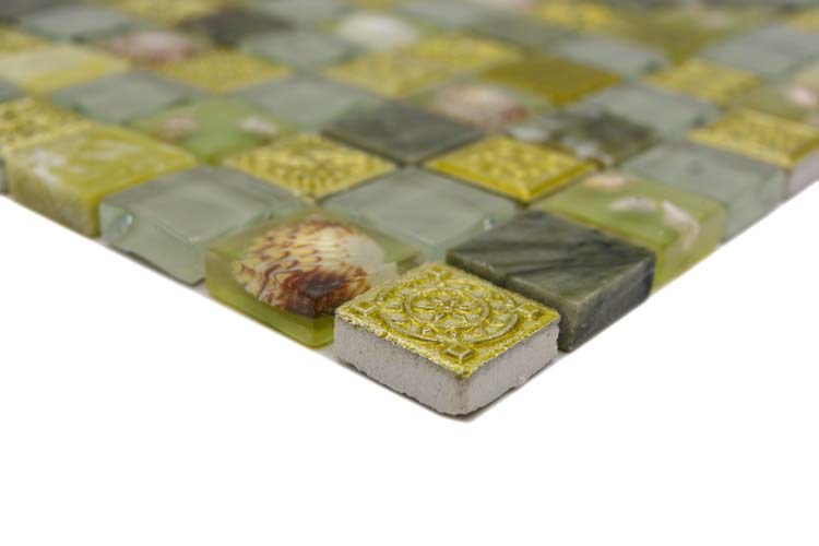 Mosaïque Rustic Sone Mix brillant 30x30cm