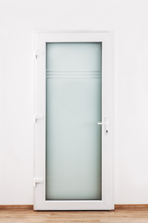 Porte ext. - PVC - 3 lignes trans. - Anthracite - Gauche - 980x2180mm Porte ext. - PVC - 3 lignes trans. - Anthracite - Gauche - 980x2180mm