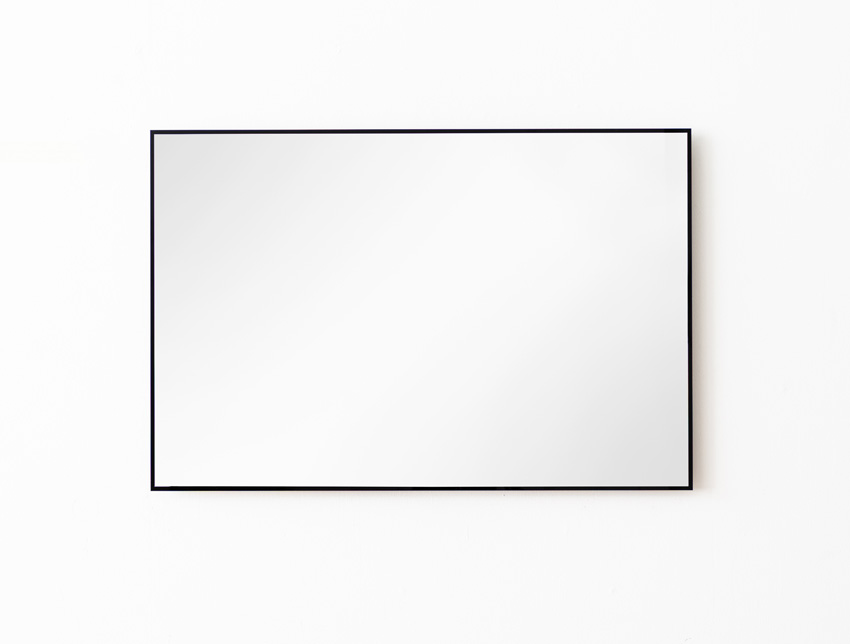 Spiegel Tova rechthoek LED + anti-condens zwart 120x80cm