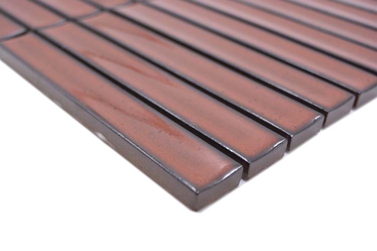 Mozaïek Finger rood glanzend 29,6x29,9cm