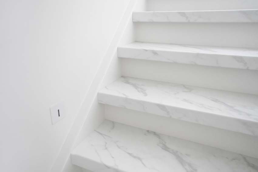 Couvre-chant Maestro White marble 40x6cm 2 pièces