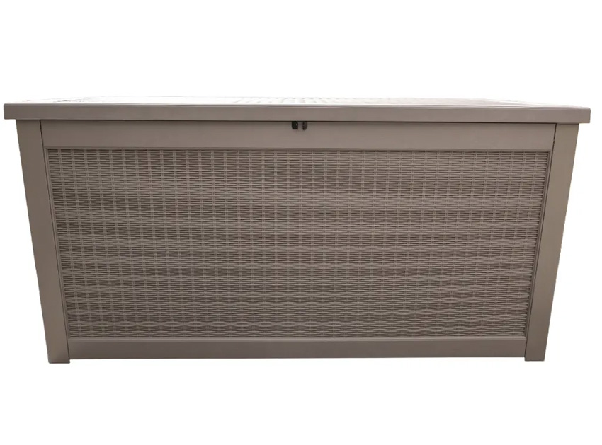 Coffre de rangement de jardin Ilona taupe 980L