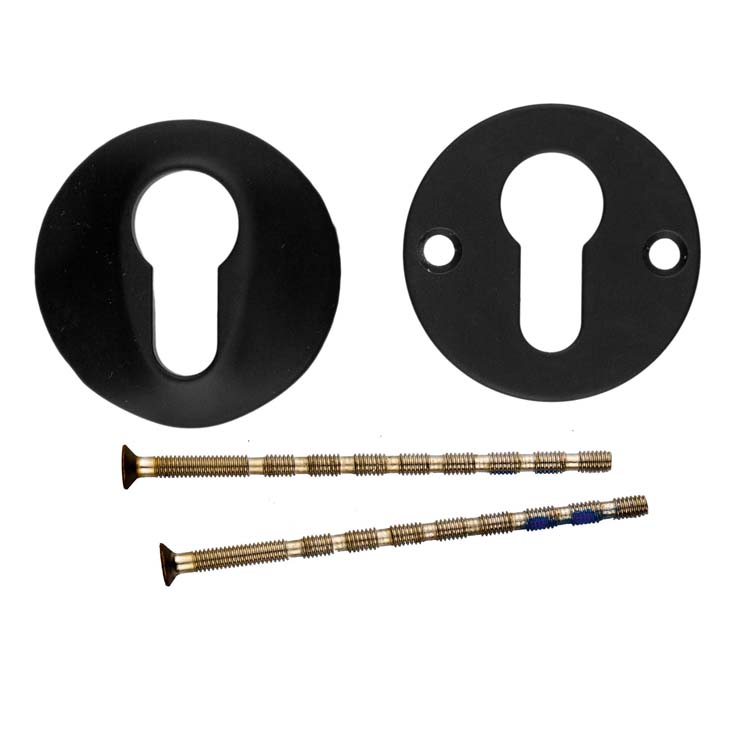 Veiligheidscilinder plaatje  zwart .8mm