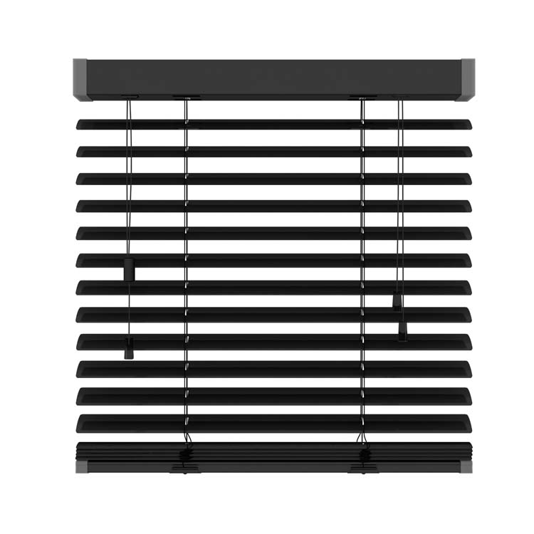 Store à lamelles horizontales aluminium 50mm noir mat 320 1000x1800mm