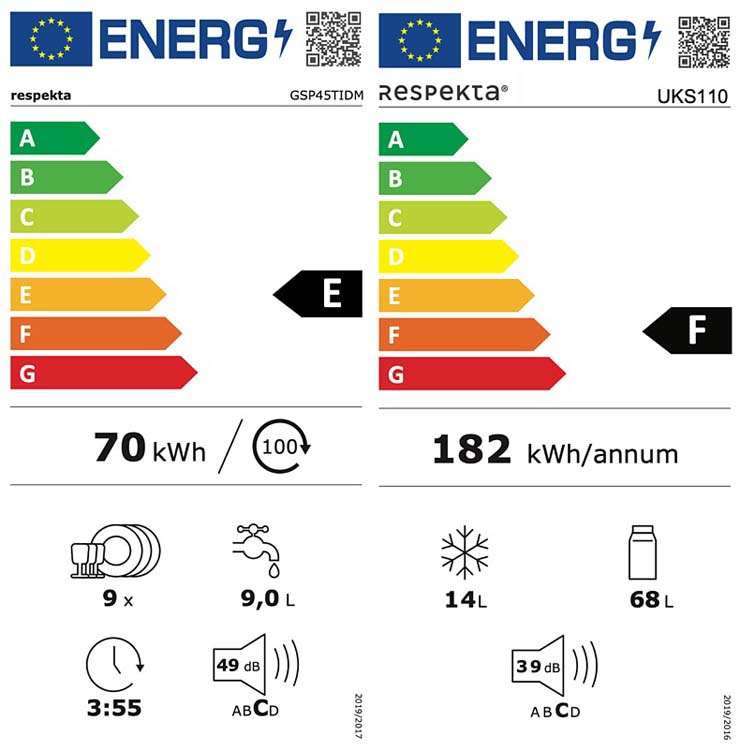 Keuken wit/eik donker 195cm - met toestellen - vitrokeramische kookplaat