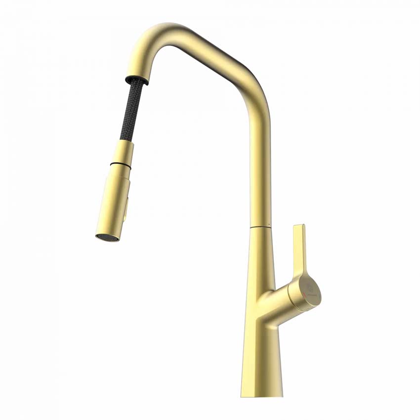 Robinet de cuisine Wasserwerk WK 9 Edge or mat avec bec extractible