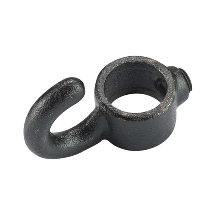 Koppelstuk zwart dia 28mm haak