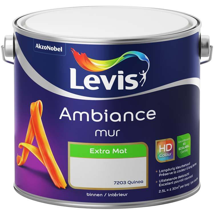 Levis muurverf Ambiance mur extra mat 2.5l quinoa