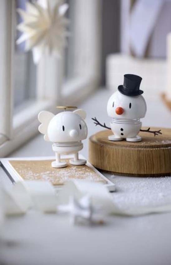Hoptimist bumble x-mas sneeuwman wit S