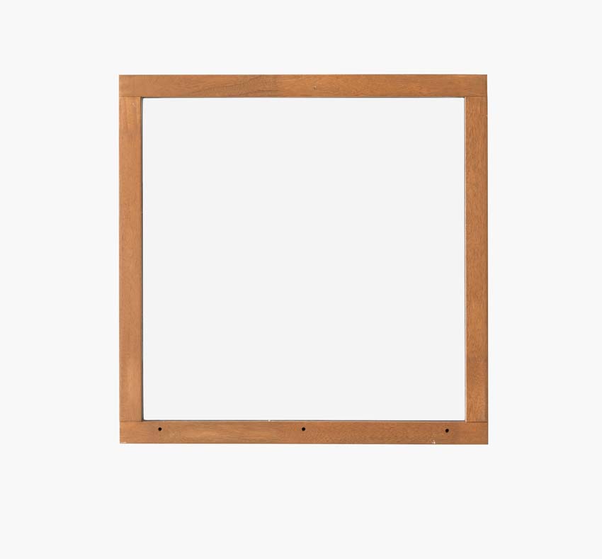 Vast raam Trae Meranti hout 46mm naturel B900xH900mm