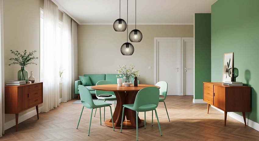 Hanglamp - Zwart/koper - Ø46,5cm - Dimbaar - E27 - 3x60W