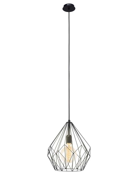 Luminaire suspendu vintage noir