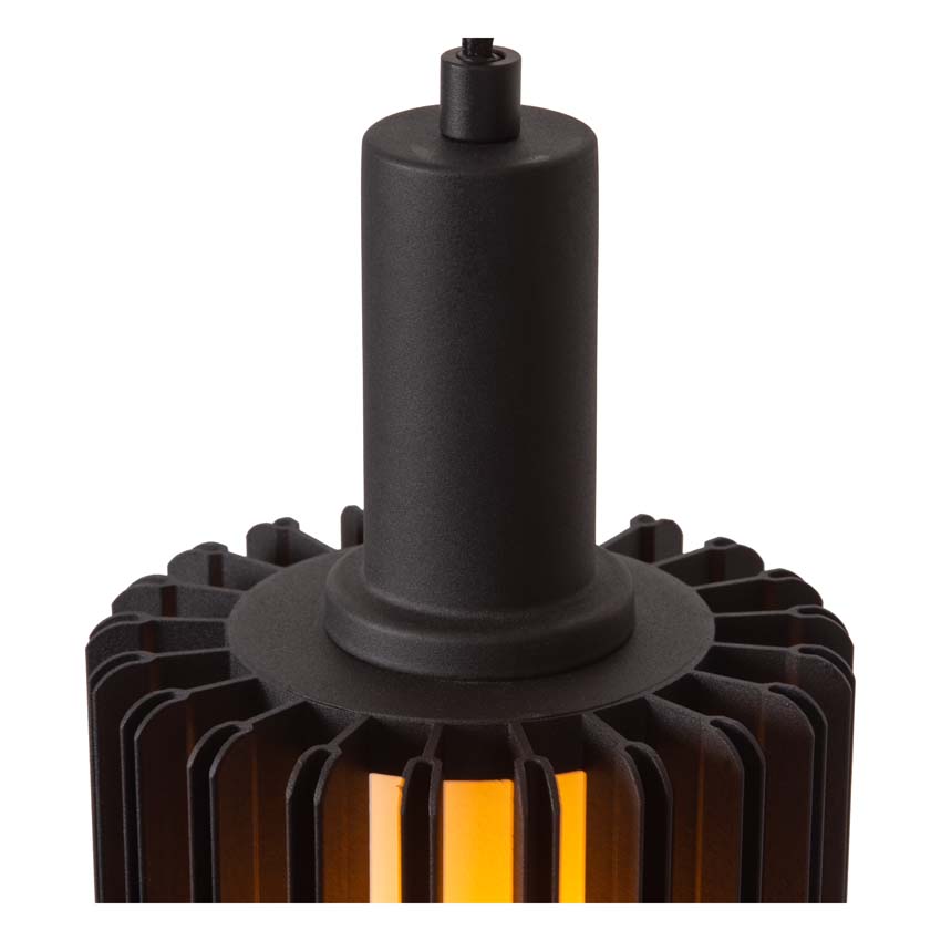 LAMBRES - Suspension - Ø 15 cm - 1xE27 - Noir
