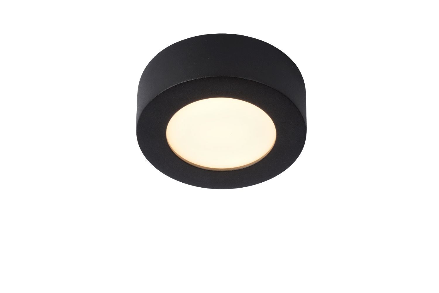 BRICE-LED Plafonnier Dimmable 8W Ø11.5cm IP44 Noi