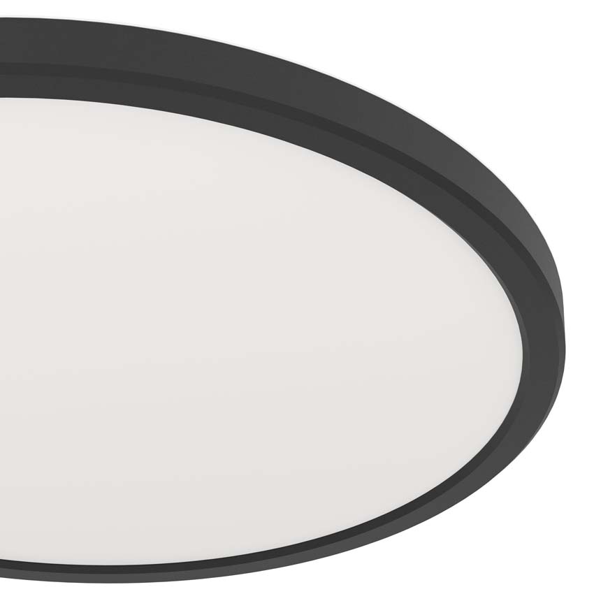 Plafonnier - Noir - Ø30cm - LED Dim. - CCT - 1x14W 2700-6500K - IP44