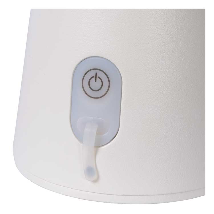 Lucide LA DONNA - Lampe de table Extérieur - Ø 19,7 cm - LED Dim. - 1x2W 2700K - IP54 - Blanc