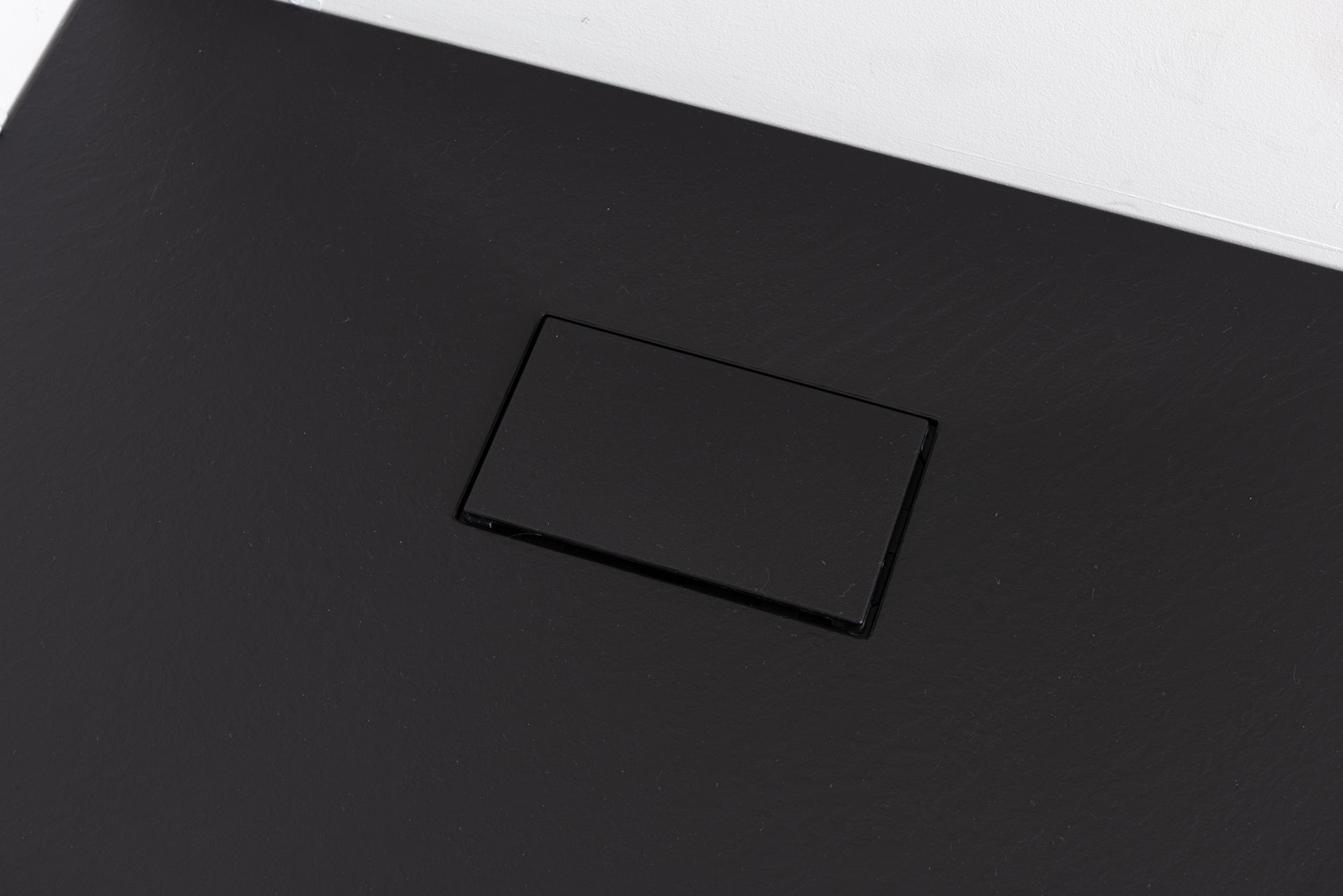 Douchebak Moby SMC mat zwart leisteenlook 140x80cm