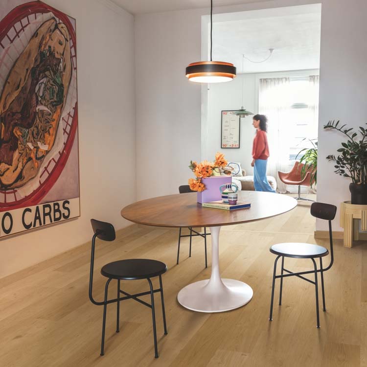 Vinyl vloer Quick-Step Blos plank 5mm kusteik honing natuur 125,1x18,9cm met ondervloer