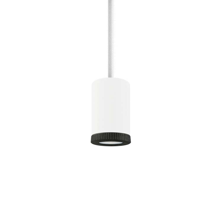 Suspension - Blanc - Ø4,2x6,2cm - Mini GU10 - 1x3,2W - 260lm - 2700K - Incl. câble de 2m