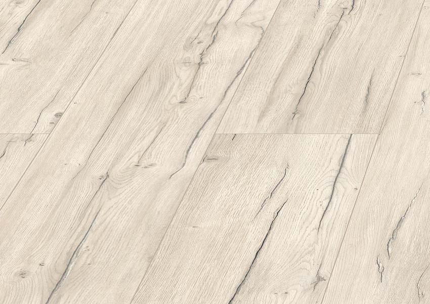 Sol stratifié clic 7x193x1380mm chêne blanc bolsana