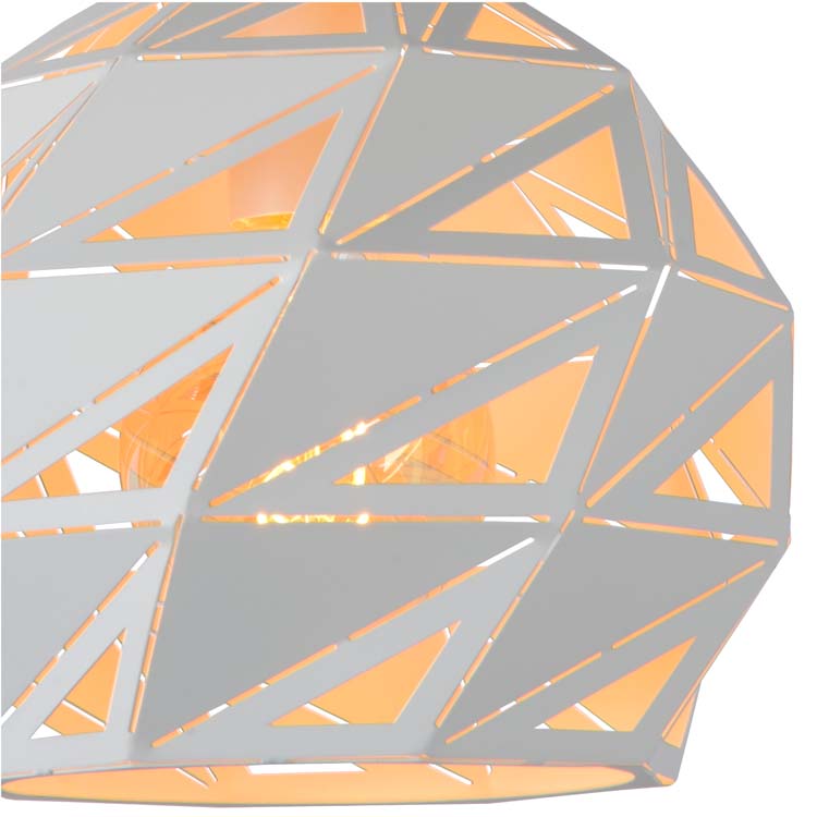 Lucide MALUNGA - Suspension - Ø 25 cm - E27 - Blanc