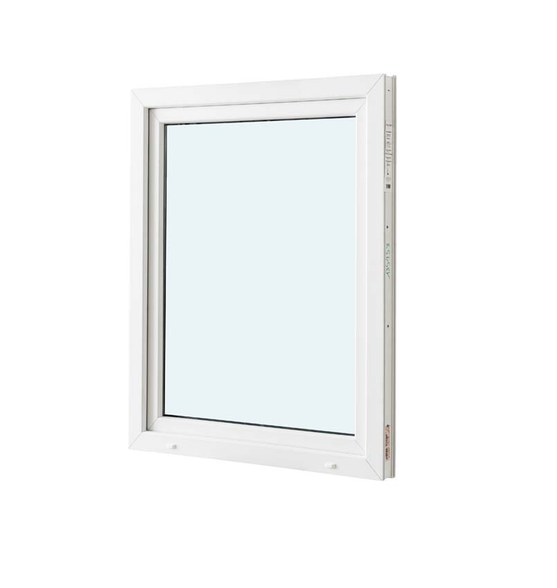 1-VL draaikiepraam pvc wit budget B750XH1000 mm links 1-VL draaikiepraam pvc wit budget B750XH1000 mm links