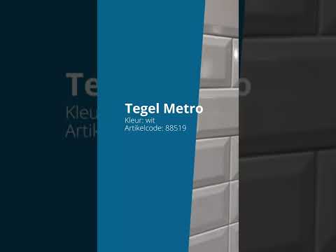 Carrelage de mur Metro blanc brillant 10x20cm Carrelage de mur Metro blanc brillant 10x20cm