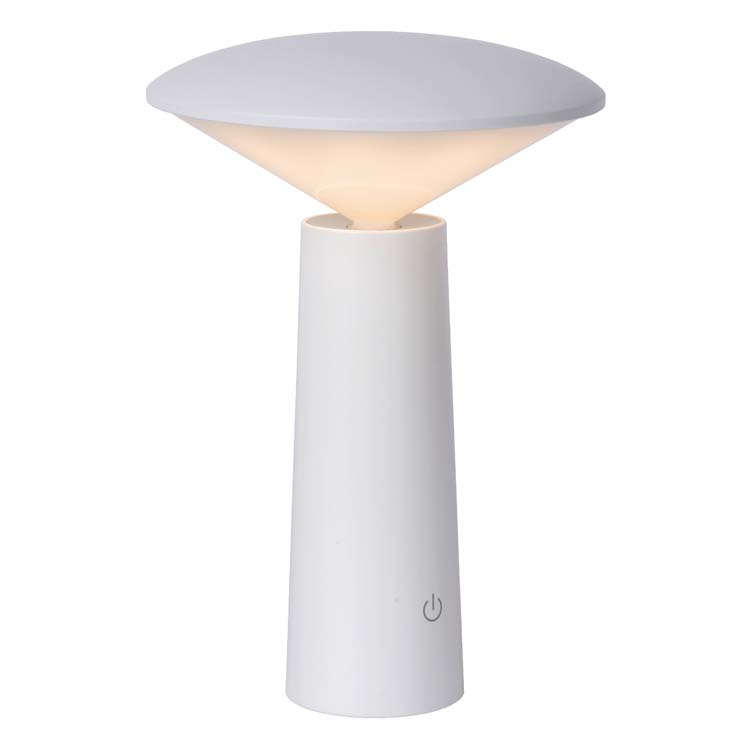 Tafellamp Buiten - Ø 13,7 cm - LED Dimb. - 1x4W 6500K - IP44 - Wit