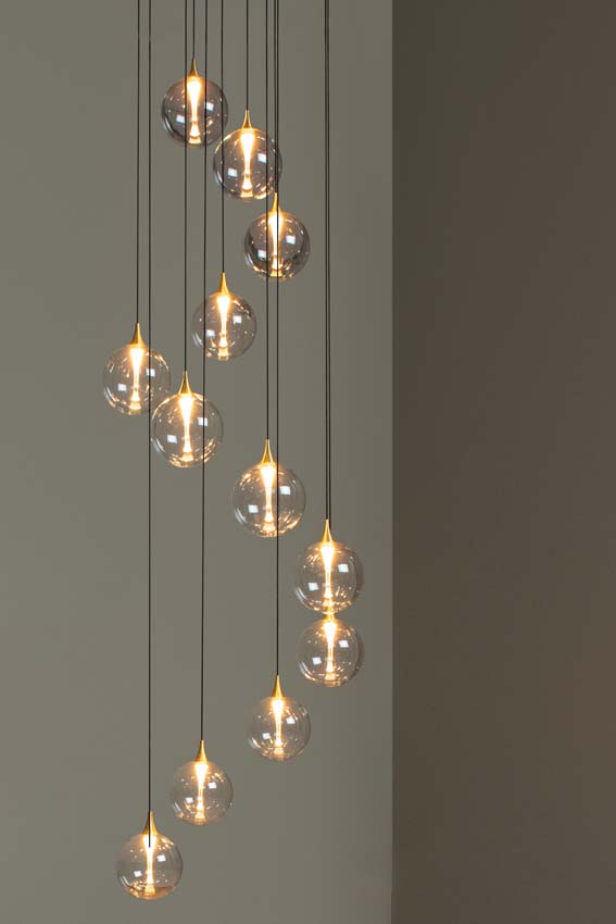 GISELA - Hanglamp - Ø 61 cm - LED Dimb. - 12x3,6W 2700K - Transparant