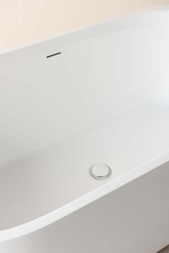 Baignoire îlot Brad blanc brillant 170x80cm