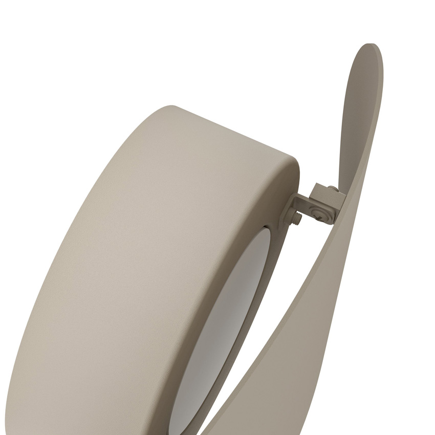 Wandlamp - taupe - 19x6x20cm - LED - 1x4,9W - 2700/4000/6500K - 800lm - IP44
