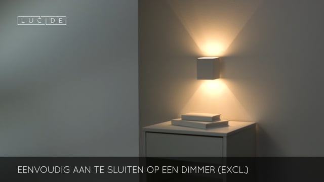 Lucide XERA - Wandlamp vierkant - G9 - Wit