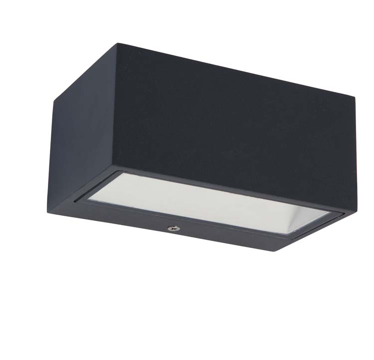 Buitenwandlamp LED up&down donkergrijs 3000K 700LM 10.5W