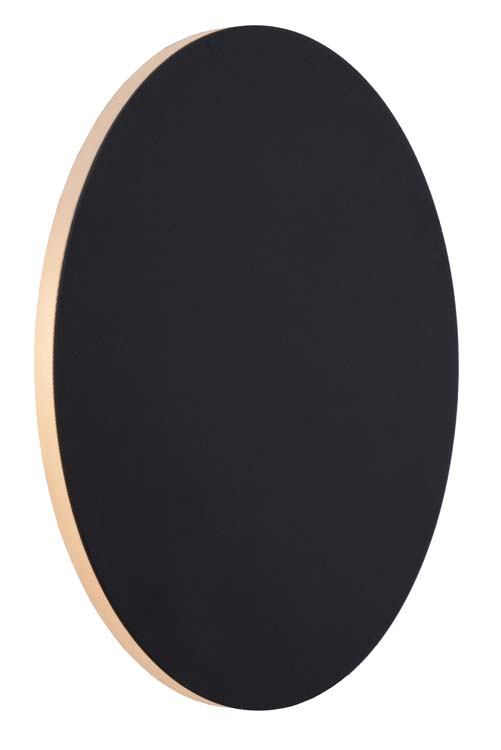 Applique murale - noir - LED - Ø25cm - 8W - 3000K