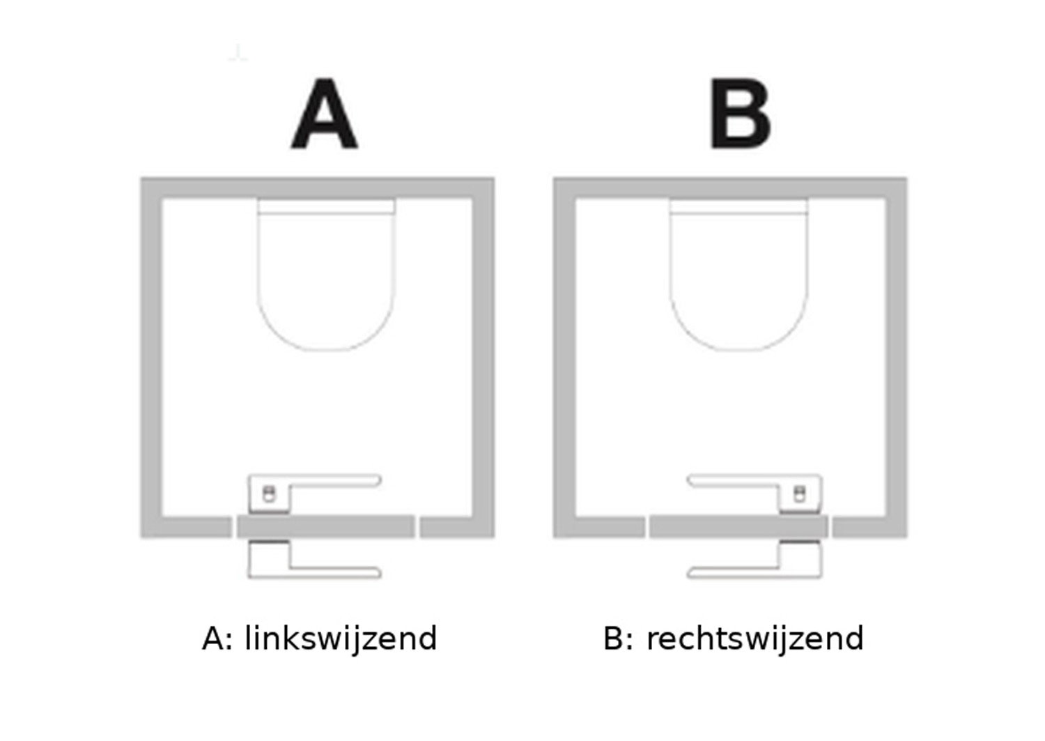 Deurkruk Xinnix vergrendelbaar linkswijzend zwart geanodiseerd complete set zonder rozetten
