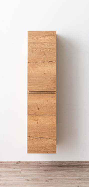 Kolomkast Daria goudbruine eiklook hangend 170x40x34cm