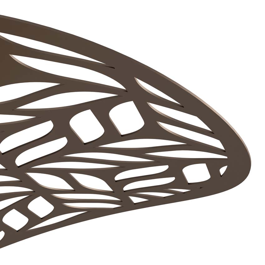 Lampe de table - Bronze - 33,5x30x46,5cm - E27 - 1x60W