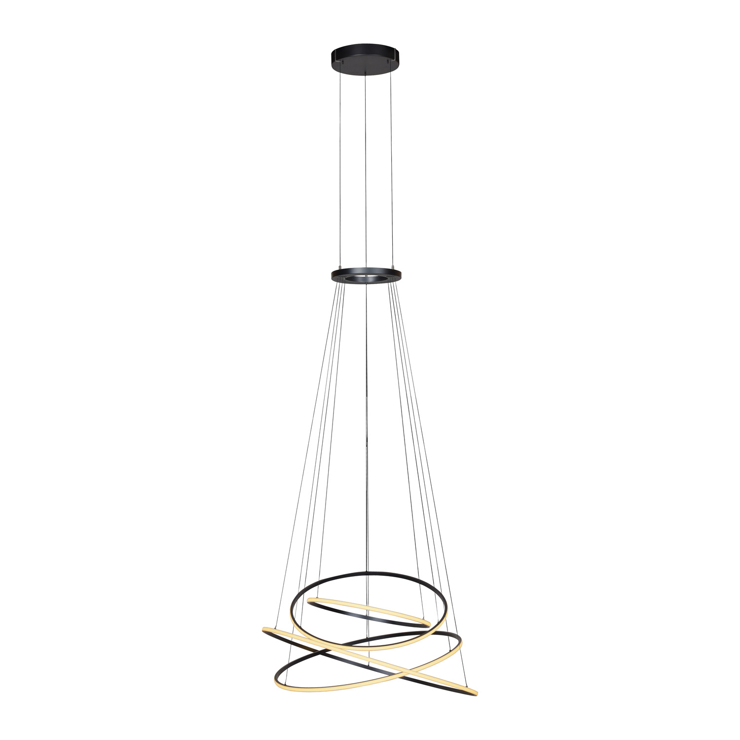 Suspension - gris - Ø110cm - dimmable - LED - 1x53W - 2700-5000K