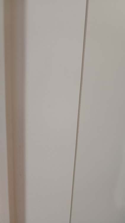 Complete deur invisible flat tubespaan 83cm wit 201.5cm omkeerbaar