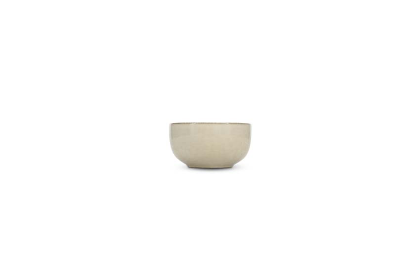 Kom Salt & Pepper Meridian aardewerk beige Ø13x7cm