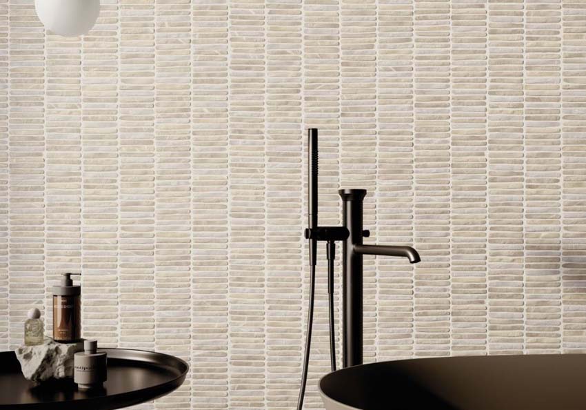 Wandtegel Momento mat zand 40x120cm