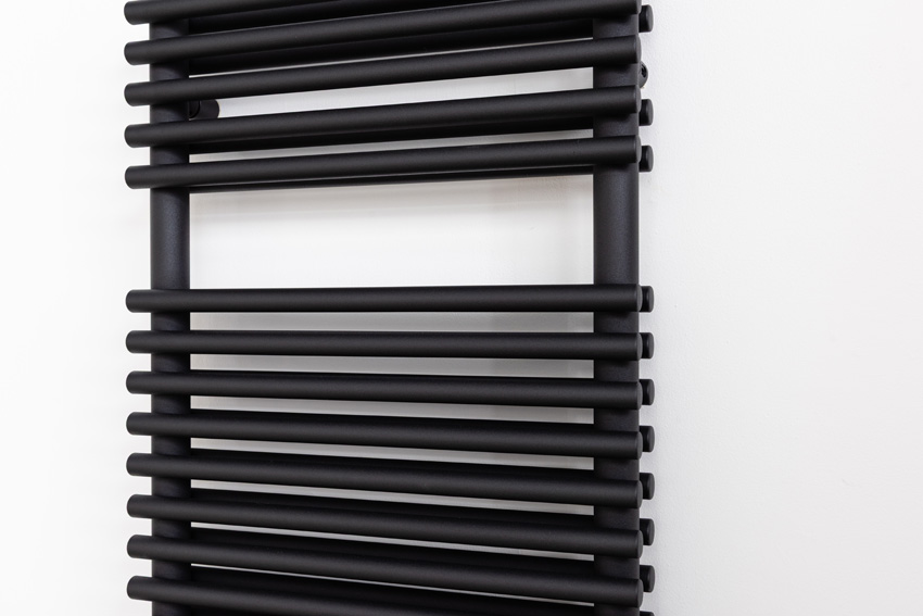 Radiateur sèche-serviettes Doby 140x50cm double noir 1169W
